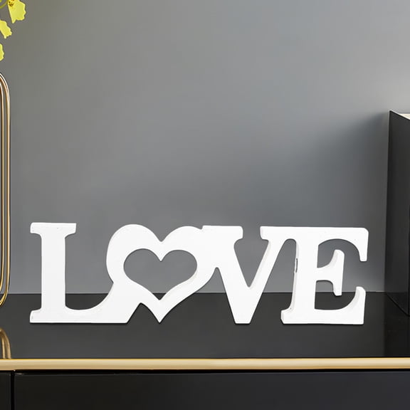 Wooden Love Sign Wedding Table Decorations Wood Love Letters Bridal Shower Signs for Home Decor Married Anniversary Party Wedding Party Proposal Ceremony