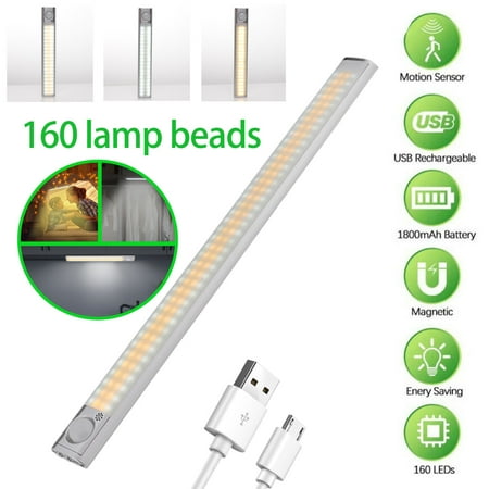 

Njoeus Night Lights For Kids Room Plug In Night Light 160 Led Closet Light Cabinet Night Wall Lamp Pir Motion Sensor Rechargeable Bedroom Night Light