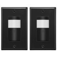 thumbnail image 1 of TOPGREENER Interruptor de Luz PIR con Sensor de Movimiento Modos de Ocupación y Vacante, No Requiere Neutro, Funcionable sin Cable de Tierra, LED Regulable de 1,25 A, 150 W, Polo Nico, TDOS5-KM-BK, Ne, 1 of 5