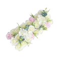 thumbnail image 1 of kurtrusly Porte Arquée Fleur Rangée Panneau de Fleurs Réalistes pour T Station Fête Cérémonie Blanc Rose Style 2, 1 of 9