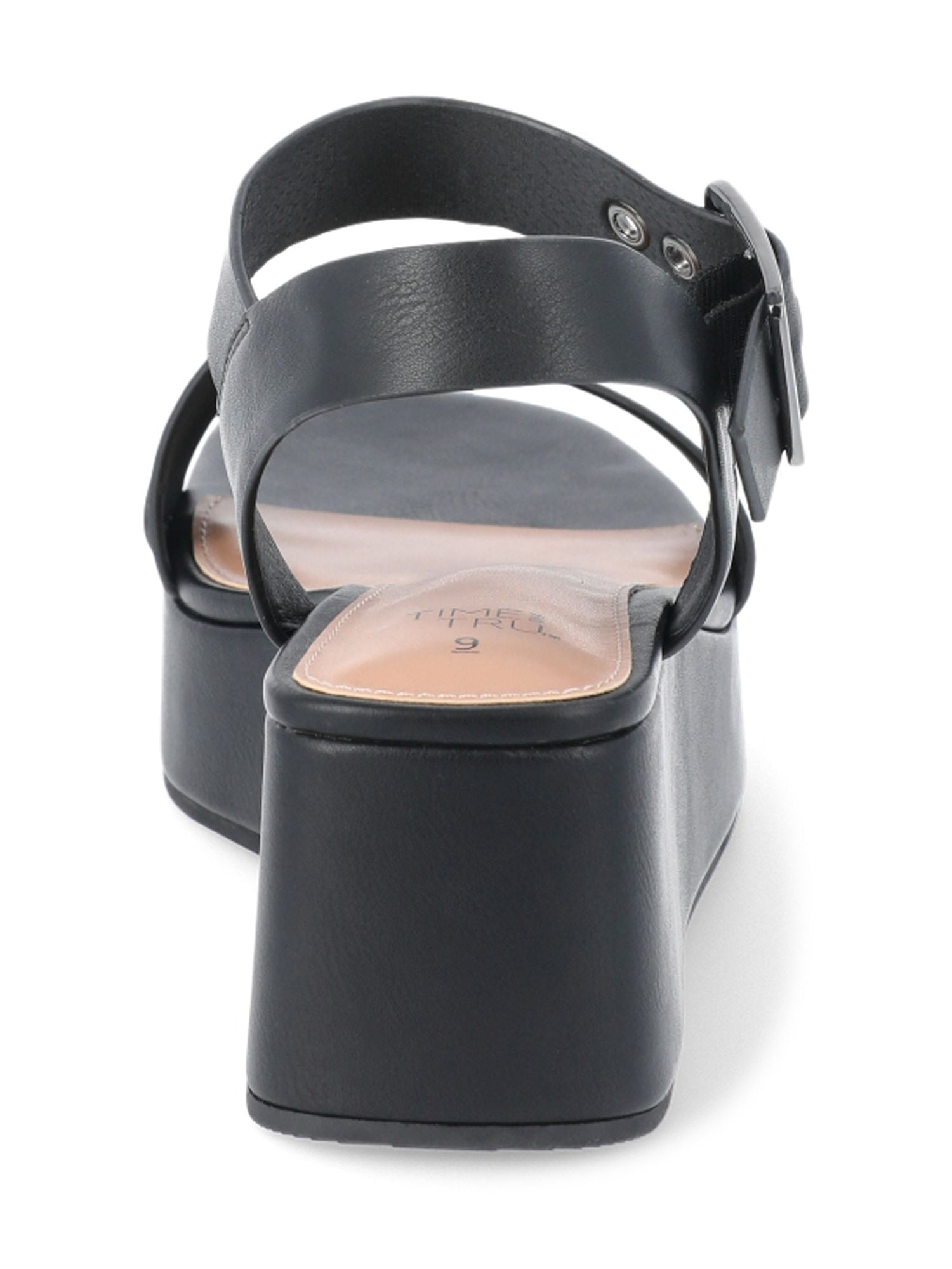 Time and Tru Women's Cross Strap Wedge Sandals, Sizes 6-11