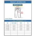 thumbnail image 3 of KIDSCOOL SPACE Baby Girls Boys Jeans,Elastic Band Inside Ripped Straight Fit Stretchy Denim Pants,6-7 Years, 3 of 6