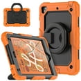 thumbnail image 2 of TECH CIRCLE Case for Apple iPad Mini (7.9") Tablet - [Built with Screen Protector] Heavy Duty Protection Rugged Case with Kickstand Portable Handle Drop Proof Cover, Orange, 2 of 10