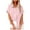 Pink womens sets, variant on Wenini Plus Size Womens Summer Tops 2023 Solid Button Dowm Pocket Summer Tops Beach Casual Fashion Lapel Short Sleeve Shirt Pink l