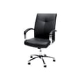 thumbnail image 1 of OFM Essentials E1003 - Chair - executive - armrests - L-shaped - tilt - swivel - SofThread leather - black, 1 of 15