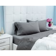 thumbnail image 2 of Ensemble de draps en microfibre de Gouchee Home – Ensemble de literie 4 pièces, microfibre ultra-douce, draps gris infroissables et respirants, 2 of 6