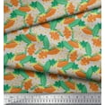 thumbnail image 3 of Soimoi Poly Georgette Fabric Berries & Autumn Leaves Print Fabric by The Yard 52 Inch Wide, 3 of 3