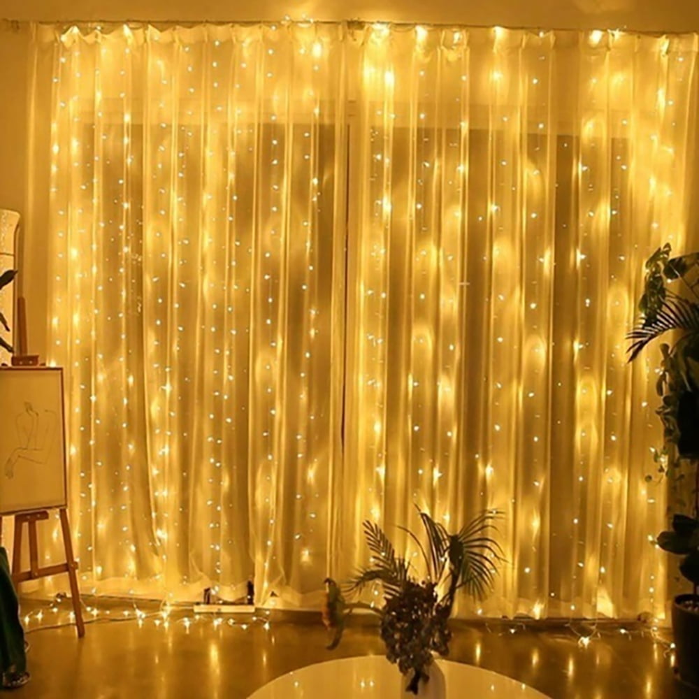 LED Curtain Fairy Lights Waterfall Icicle Wedding Home Garden Party Outdoor 