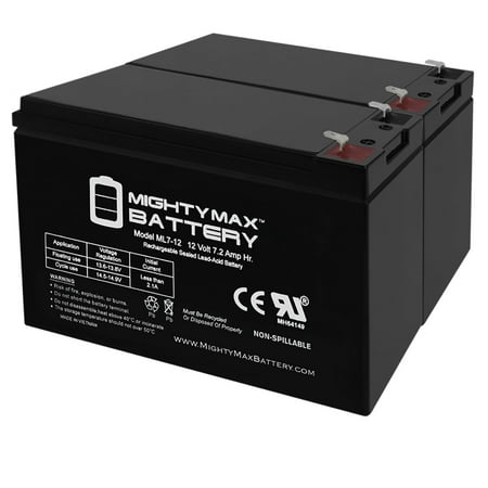 12V 7Ah Battery Replacement for ExpertPower EXP1270, EXP1272 - 2 Pack