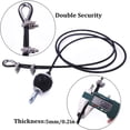 thumbnail image 3 of Toystoory Cable de gimnasio ajustable Cable de gimnasio Cuerda de alambre con hebillas Cable de ejercicio portátil Cuerda de acero resistente Cable de Gimnasios en casa Negro 2M Toystoory OD010758-02, 3 of 6