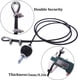 thumbnail image 3 of Soidarity 1 Uds. Kit de cuerda de alambre de acero para interiores DIY peso Multi Gym Cable Fitness polea gimnasio en casa equipo de Fitness con hebillas Gimnasios en casa Negro 2M Soidarity OD010758-02, 3 of 6