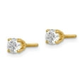 thumbnail image 5 of 14K Yellow Gold Single Stud Diamond Stud Earrings, 5 of 5