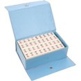 thumbnail image 1 of 1 Ensemble de Jouets de Mahjong Portables Mini Outils Jouets Rétro Jeux de Mahjong Petits Voyages Ensemble de Mahjong Miniature Chinois Mahjong Chinois Numéroté, 1 of 5