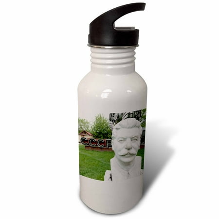 

3dRose Moscow Zamoskvorechiye Joseph Stalin statue - EU26 WBI0330 - Walter Bibikow Sports Water Bottle 21oz