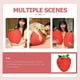 thumbnail image 2 of Fruit Pillow Stuffed Strawberry Plush Pillow Girls Throw Pillow Stuffed Fruit Cushion, 2 of 3