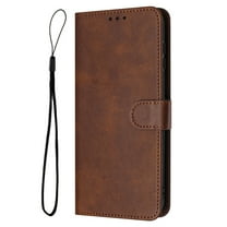 Allytechgroup Wallet Case for iPhone 16 Pro Max, Premium PU Leather Flip Folio Stand Mangetic Closure Cards Slots Stand Phone Case for Women Men, Brown