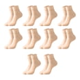 thumbnail image 2 of Trayknick 10Pairs Women Men Disposable Solid Color Thick Silk Socks for Ice Rink Foot Bath Skin, 2 of 11
