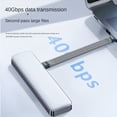 thumbnail image 2 of 4X Cable de Datos USB4 40Gbps USB C A Tipo C Cable Corto PD 240W 8K 60Hz para 3/4 para 15 Pro Max SSD Power Bank, 2 of 6
