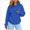 Blue, variant on ZIXKCGDSE Cat Pouch Hoodie for Women Sweatshirt with Pet Pocket Carrier Pullover Fall Tops Size S