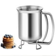 thumbnail image 4 of Pancakes Batter Dispenser Stainless Steel Funnel Cake Tool 680ML for Cupcakes Waffles and Cakes with Adjustable Flows, 4 of 10