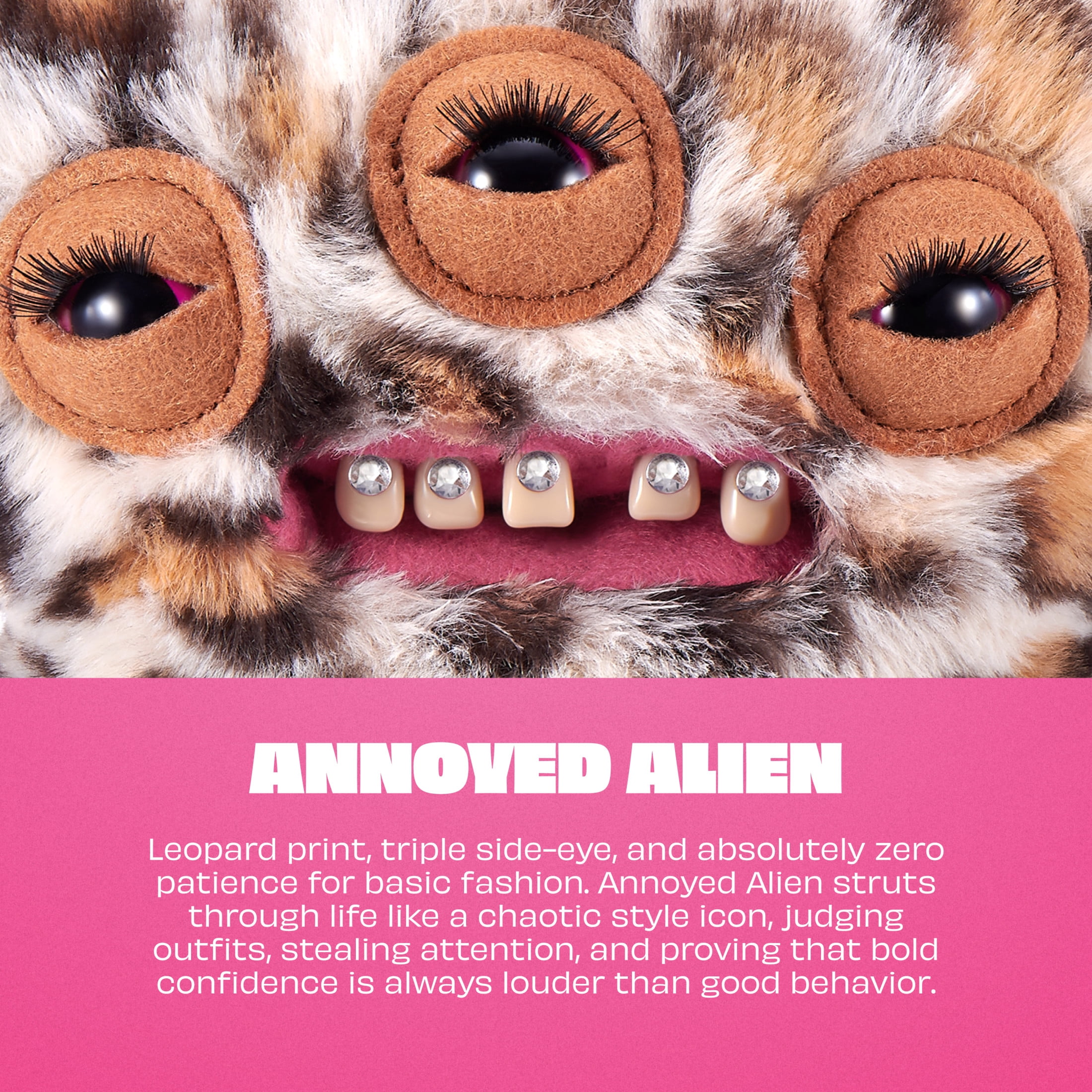Fuggler Baddies Fuggs 9 Inch (Annoyed Alien) by ZURU - Ugly Monster Plush for All Ages