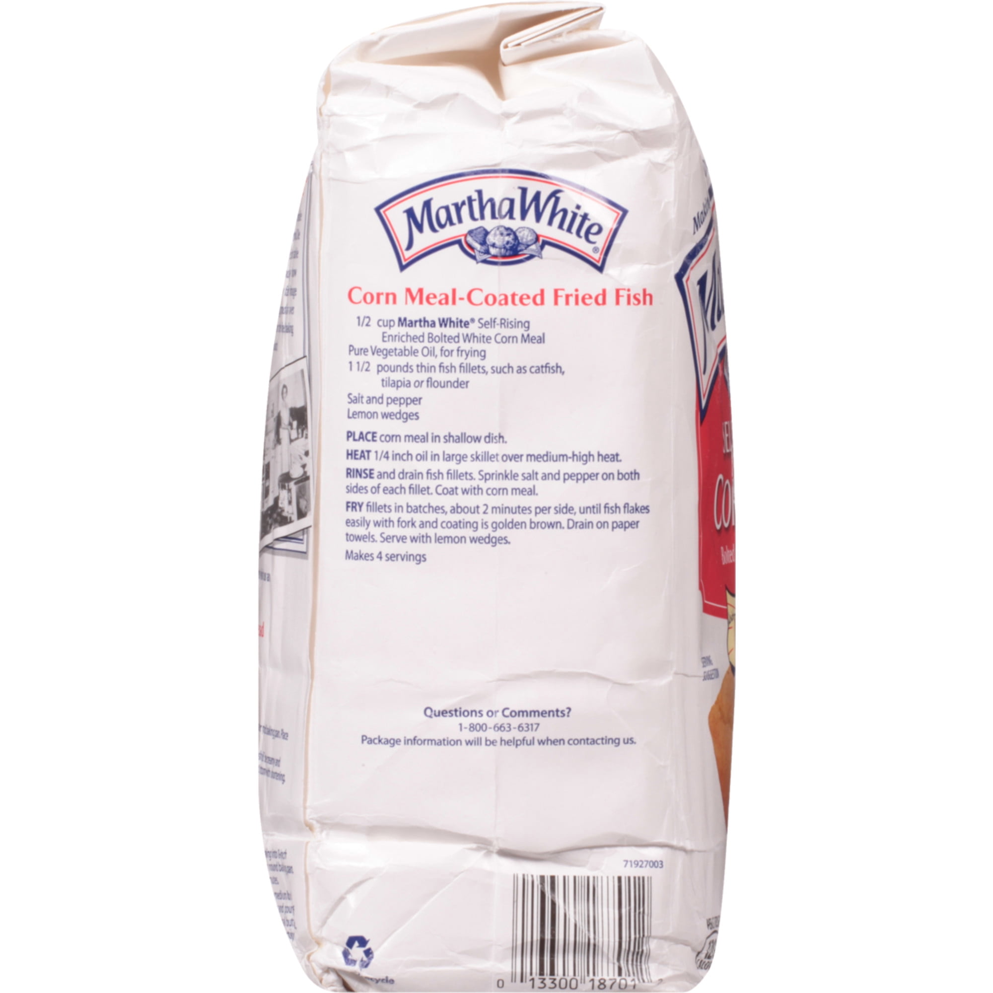 (8 pack) Martha White Self-Rising Corn Meal, 80 oz