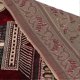 thumbnail image 2 of Muslim Prayer Rug Polypropylene Fiber Portable Exquisite Floral Design Ethnic Worship Mat (110x70cm / 43.3x27.6in)Red, 2 of 3