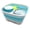 Gray/Bright Blue, variant on SAMMART 9.3L (2.46Gallon) Collapsible Dishpan with Draining Plug - Foldable Washing Basin - Portable Dish Washing Tub - Space Saving Kitchen Storage Tray
