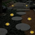 thumbnail image 4 of YFGEFTR Color Changing Solar Lights Outdoor, Waterproof Plastic Pebbles Lights, Gift Garden Ground Pathway Landscape Patio Lawn Yard Walkway, 4 of 8
