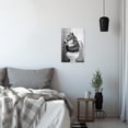 thumbnail image 4 of ZHONGYUTONG Funny Animal Canvas Wall Art Bathroom Pictures Wall Decor Black and White Capybara Painting for Toilet Decor Framed (12.00" x 18.00"), 4 of 5