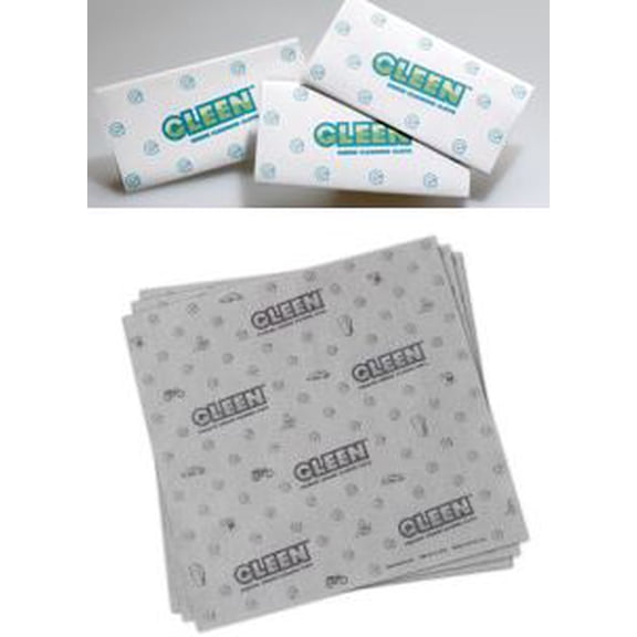 3 GLEEN Stainless Steel Cleaning Cloths for Appliances, and 3 GLEEN Reusable and Multi Purpose Cleaning Cloths, 6 Pack