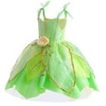 thumbnail image 3 of Princess Tinkerbell Costume for Girls Green Fairy Fancy Halloween Birthday Party Outfit, 3 of 6