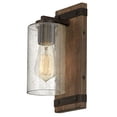 thumbnail image 2 of 5940SQ Hinkley Lighting Sawyer - 1 Light Bath Vanity in Rustic Style - 5 Inches Wide by 11 Inches High-Sequoia Finish, 2 of 15