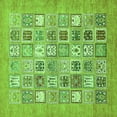 thumbnail image 1 of Ahgly Company Indoor Square Abstract Green Modern Area Rugs, 4' Square, 1 of 4
