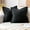 Black, variant on Lanola Decorative Throw Pillow Covers for Couch Bed Livingroom 18x18 Inch Set of 2 Beige Boho Accent Throw Pllows Broadside Striped Patchwork Soft Corduroy Pillowcases