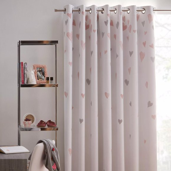 Bouclair Pink Keela Blackout Curtain 52x84 in (132x213 cm)