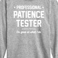 thumbnail image 3 of Instant Message - Professional Patience Tester - Toddler & Youth Long Sleeve Graphic T-Shirt, 3 of 6