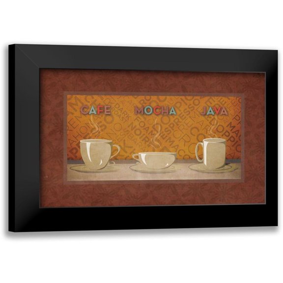 SD Graphics Studio 14x10 Black Modern Framed Museum Art Print Titled - Coffee Selection