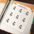 thumbnail image 5 of Real Madrid FC Crest Black and White Heart Shaped Planner Calendar Scrapbook Craft Stickers, 5 of 6
