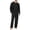 20#Black, variant on Mens Pajama Set Bamboo Viscose Soft Pijamas Sets for Men Long Sleeve Full Length Pants Pjs Sleepwear with Pockets