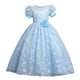 thumbnail image 1 of Vestido Para Niñas, Ropa Para Niñas, Vestido Para Niños, Vestido De Princesa De Manga Corta, Vestido De Cola De Flores, Falda, Vestido De Tutú Azul Odeerbi  LM103-1951, 1 of 5