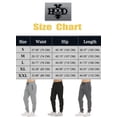 thumbnail image 2 of Hood Crew Men's Sweatpants Elastic Drawstring Workout Running Trousers Sport Joggers Black L, 2 of 6