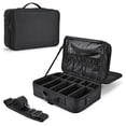 thumbnail image 1 of Bolsa Grande de Maquillaje Profesional Impermeable, Organizador de Cosméticos con Divisores Ajustables Bolsa de Viaje Portátil para Herramientas de Belleza y Accesorios de MaquillajeProfesional, 1 of 7