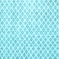 thumbnail image 1 of Ahgly Company Indoor Square Trellis Light Blue Modern Area Rugs, 3' Square, 1 of 4