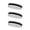Black, variant on COUVER Unisex Two Color Striped Sports Head Sweatband Black 3 Pack