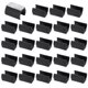 thumbnail image 1 of Cubierta rectangular para patas de silla Uxcell de 25mm con almohadilla de fieltro, 24 piezas protectores de pies de muebles para madera negra, 1 of 6