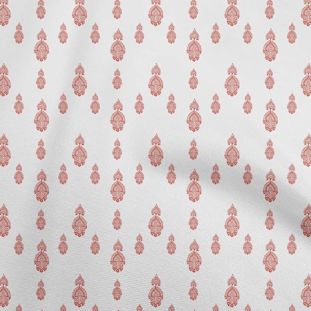 oneOone Tissu en Viscose Chiffon Orange Matériau de Robe Tissu Imprimé Tissu au Mètre 42 Pouces de Large