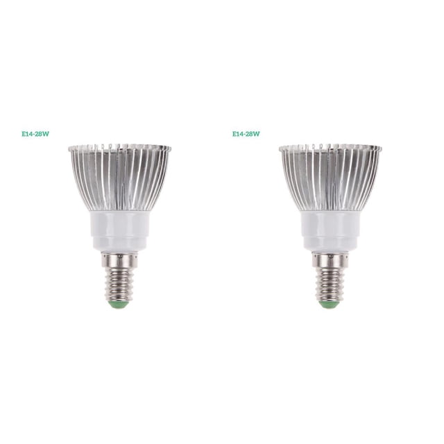 Advancent 18W / 28W LED Grow Light Full Sunlike Plantas de interior Lámpara de bulbo hidropónico E14-28W 2piezas Advancent CBP040381