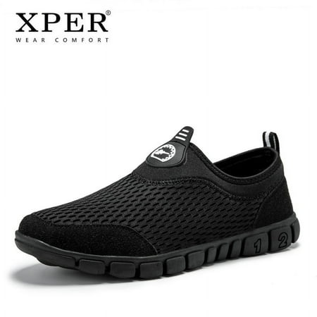 Fashion Casual Shoes Men Loafers Soft Mesh Breathable Slip-On Footwear Male Sneaker Outdoor Comfort Walk