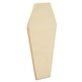 thumbnail image 2 of Coffin Wooden Cutout 6 x 3 Inches, 6 Unfinished Birch Wood Cutouts for Halloween Decor and DIY Crafts, by Woodpeckers, 2 of 5